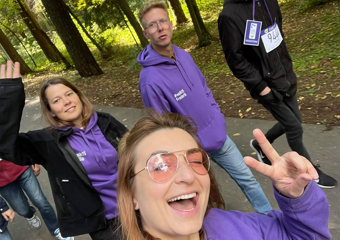#walk15 team – already outside of Lithuania